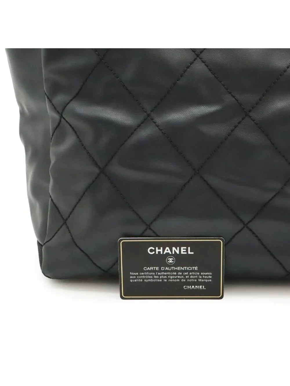 Chanel Paris Biarritz Tote MM Black Silver